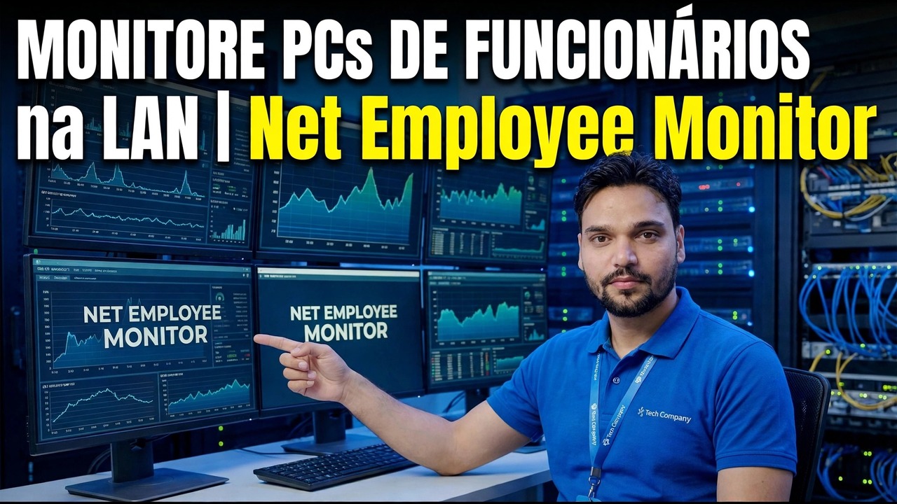 Monitoramento de PC de funcionários em LAN