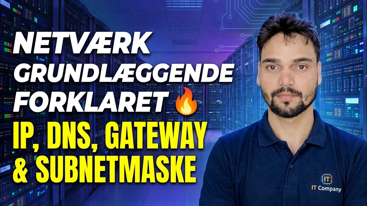 IP, DNS, Gateway & Subnet Mask 😳 Endelig forklaret enkelt