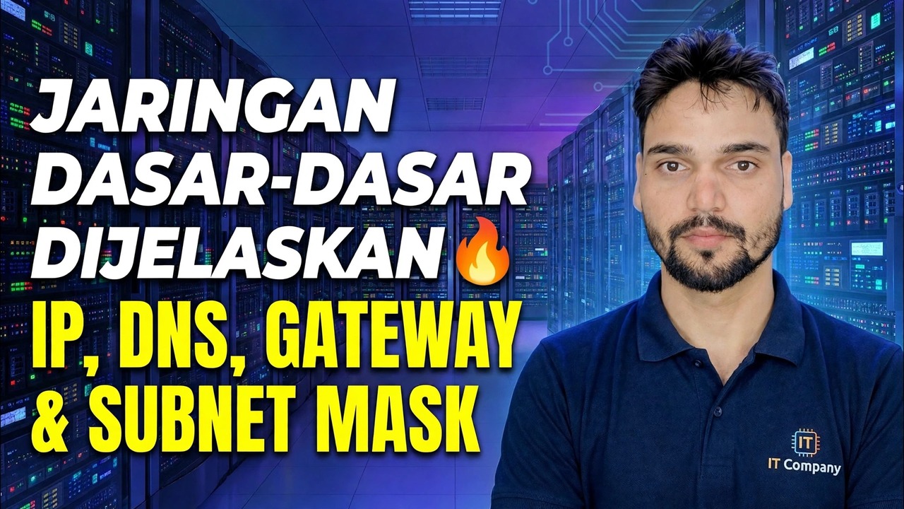 IP, DNS, Gateway & Subnet Mask 😳 Akhirnya Dijelaskan Secara Sederhana