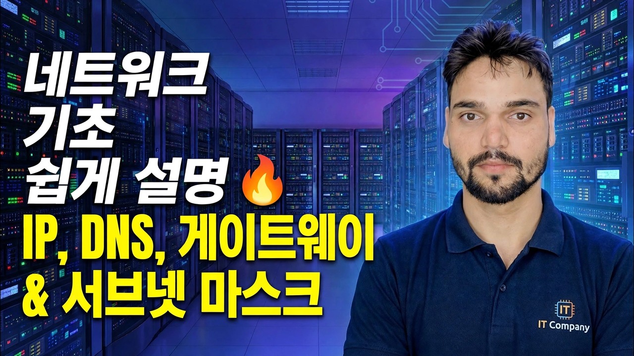 IP, DNS, 게이트웨이 및 서브넷 마스크 😳 마지막으로 간단하게 설명