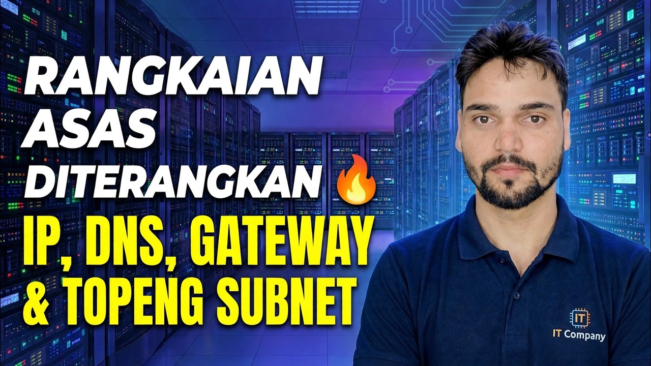 IP, DNS, Gateway & Subnet Mask 😳 Akhirnya Diterangkan Secara Ringkas