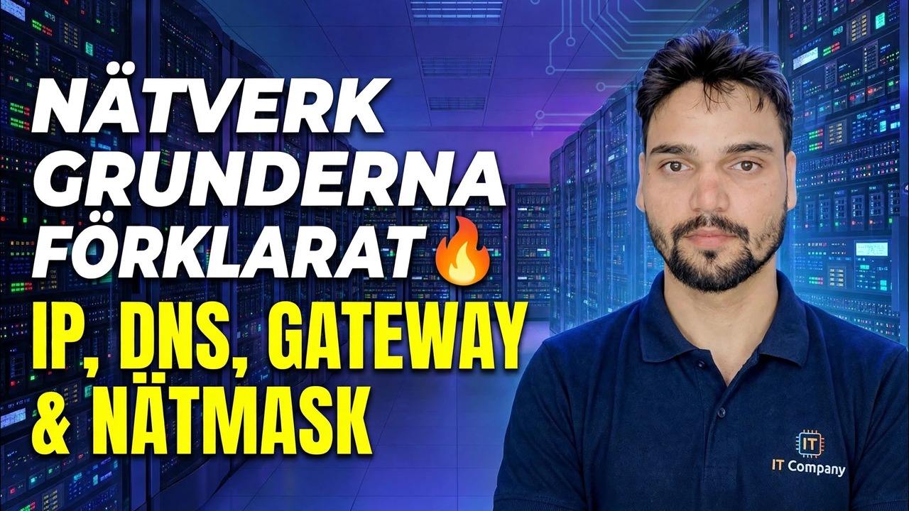 IP, DNS, Gateway & Subnet Mask 😳 Äntligen enkelt förklarat