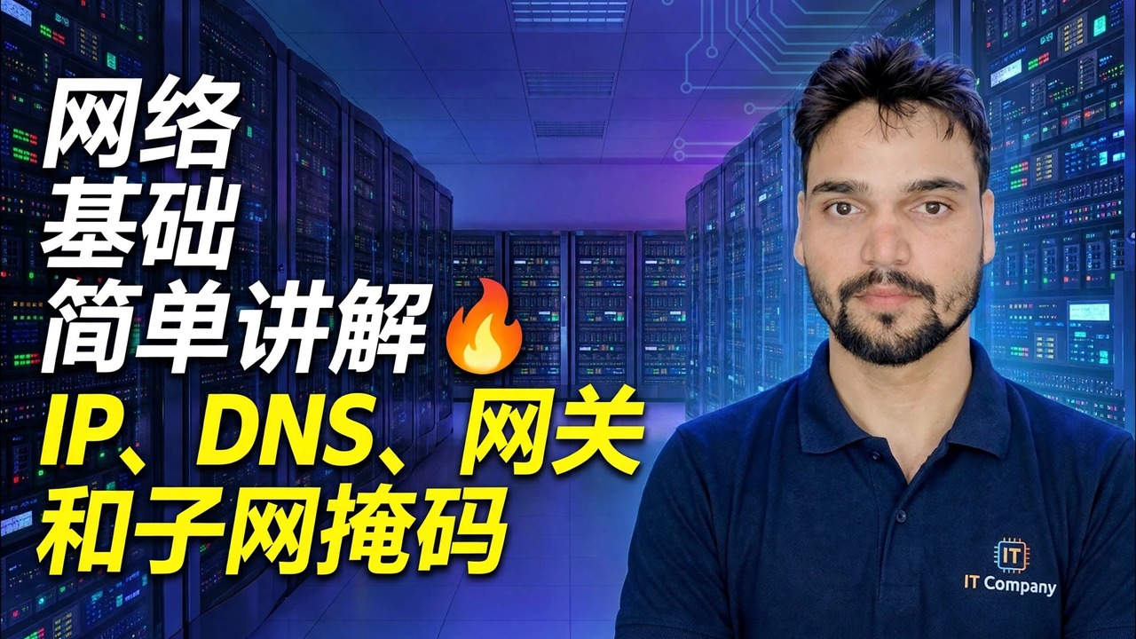 IP、DNS、网关和子网掩码😳终于简单解释了