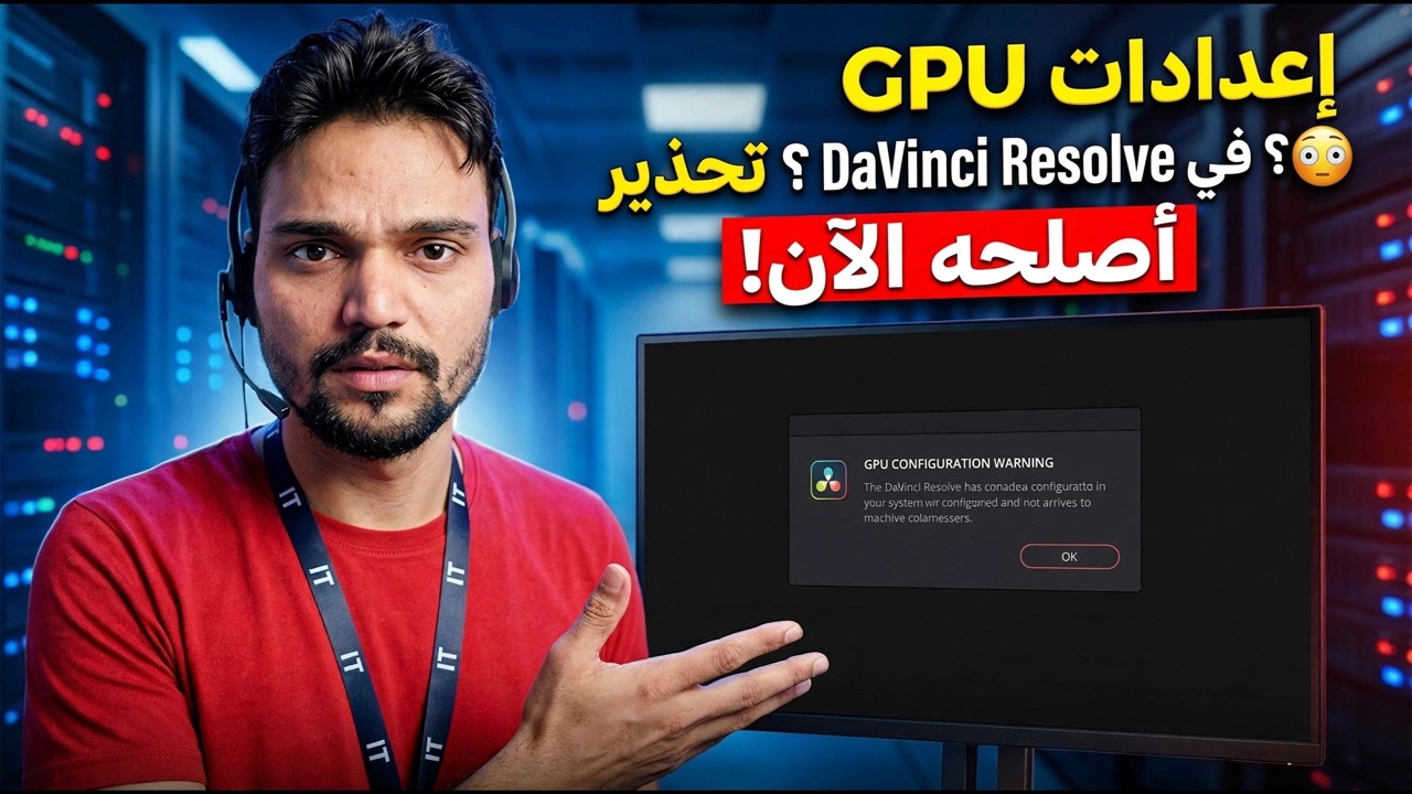 تحذير من تكوين GPU في حل DaVinci؟ 😳 أصلح الأمر الآن!