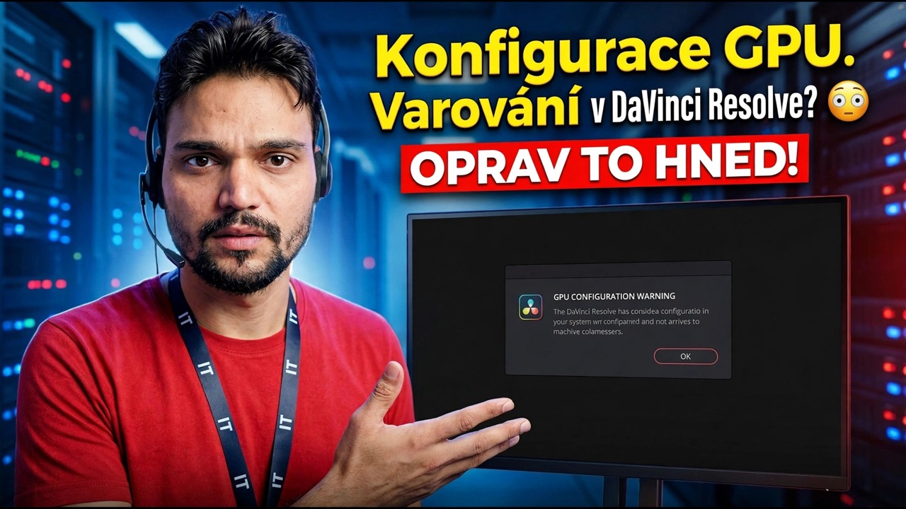 Varování konfigurace GPU v DaVinci Resolve? 😳 OPRAVIT HNED!