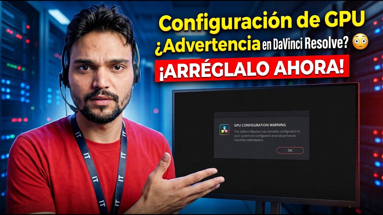 ¿Advertencia de configuración de GPU en DaVinci Resolve? 😳 ¡ARREGLAR AHORA!