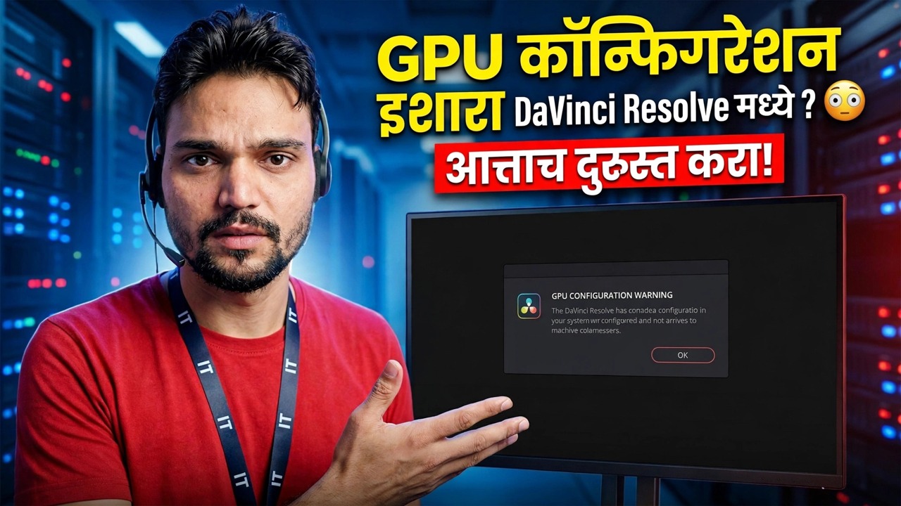 DaVinci निराकरण मध्ये GPU कॉन्फिगरेशन चेतावणी? 😳 आत्ताच दुरुस्त करा!