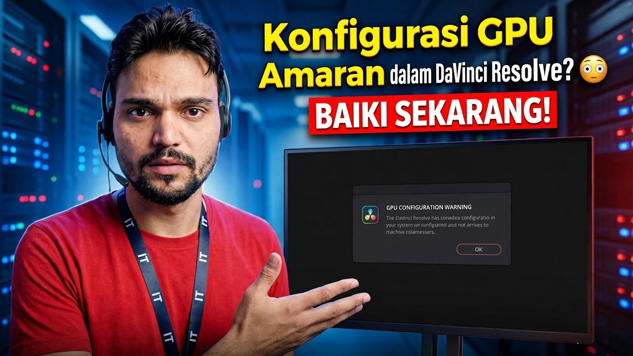 Amaran Konfigurasi GPU dalam DaVinci Resolve? 😳 BETULKAN SEKARANG!