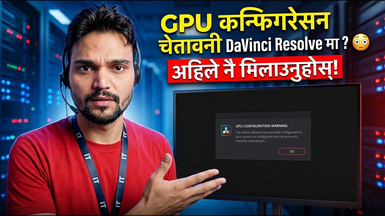 DaVinci समाधानमा GPU कन्फिगरेसन चेतावनी? 😳 अहिले ठीक गर्नुहोस्!