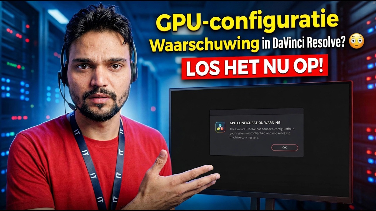 GPU-configuratiewaarschuwing in DaVinci Resolve? 😳 NU OPLOSSEN!