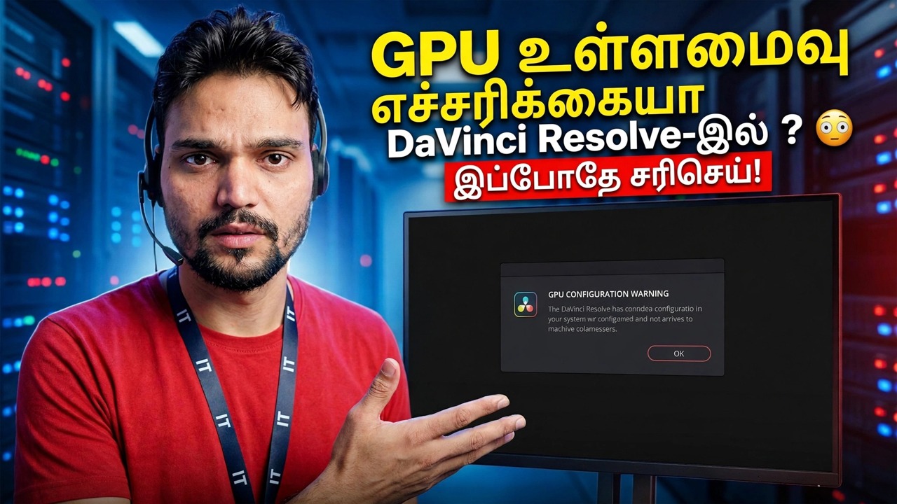 DaVinci Resolve இல் GPU உள்ளமைவு எச்சரிக்கை? 😳 இப்போது சரிசெய்யவும்!