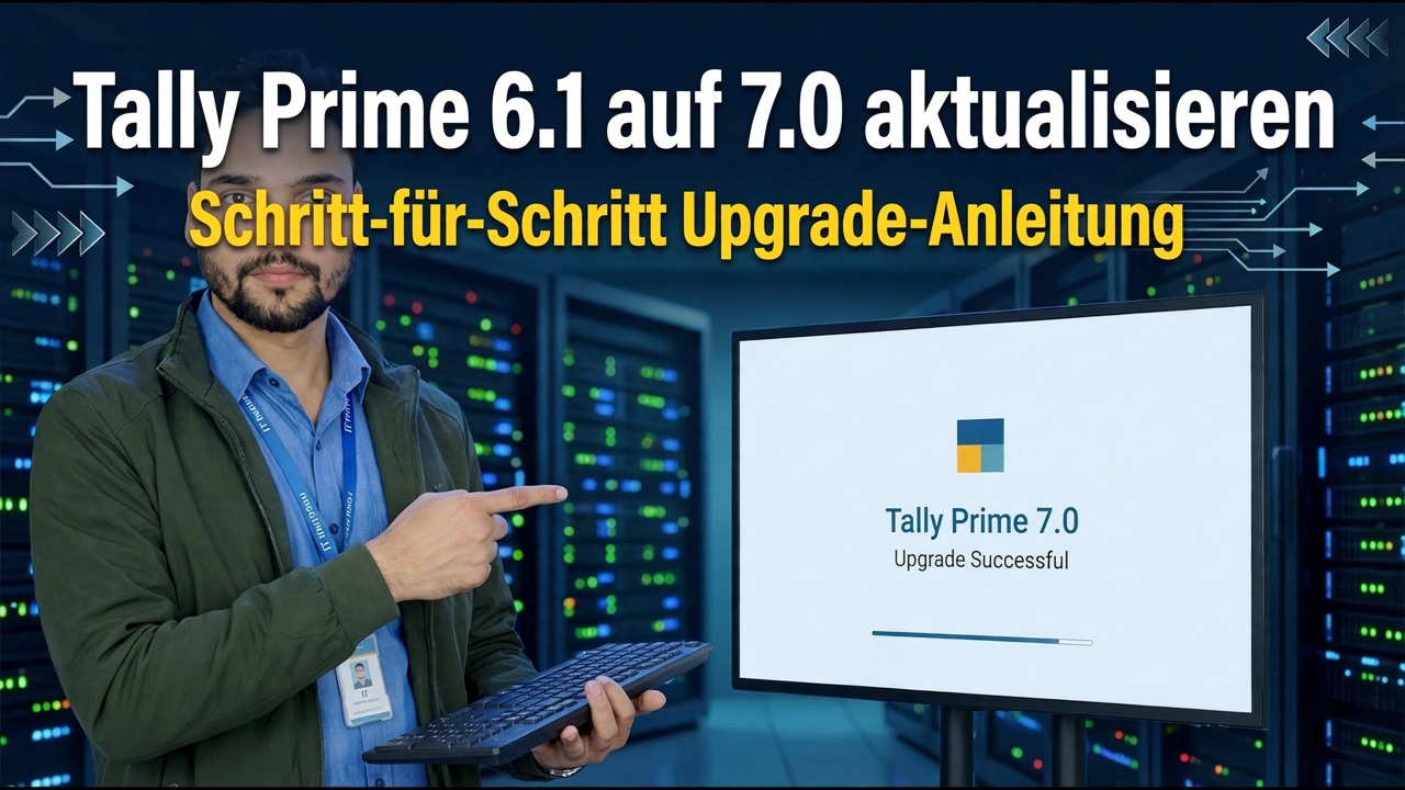 Aktualisieren Sie Tally Prime 6.1 auf 7.0