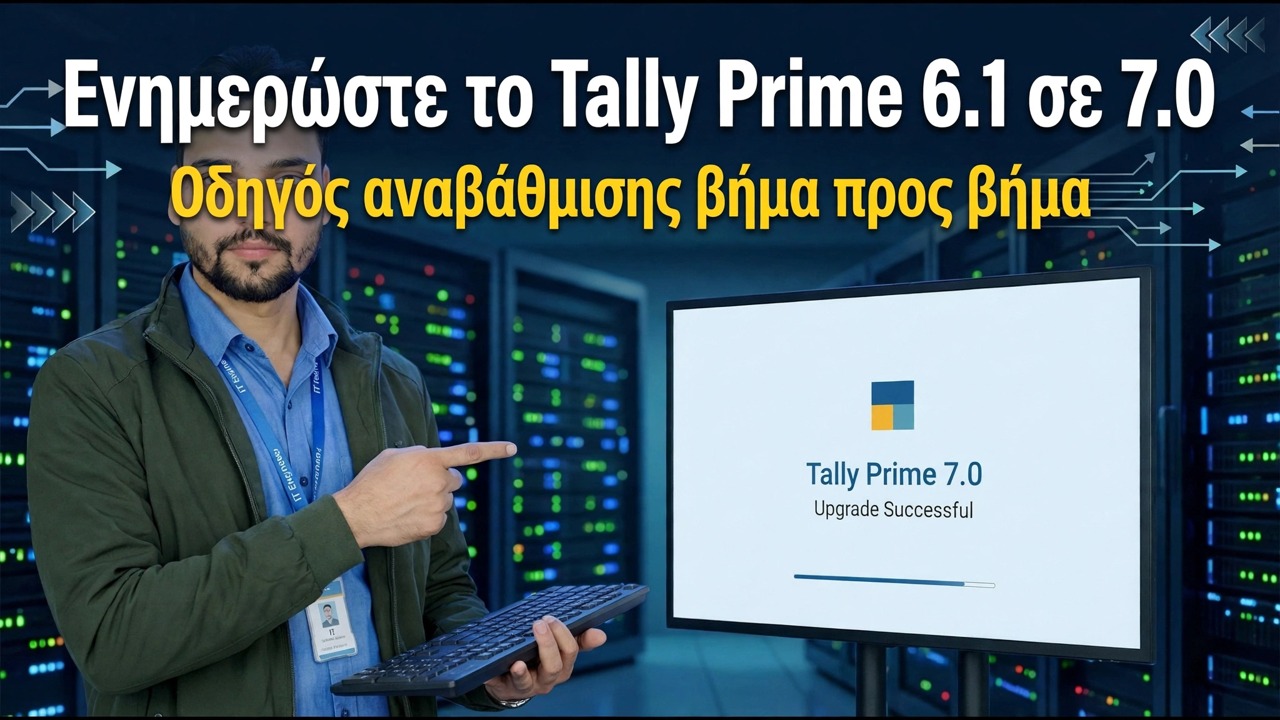 Ενημερώστε το Tally Prime 6.1 σε 7.0