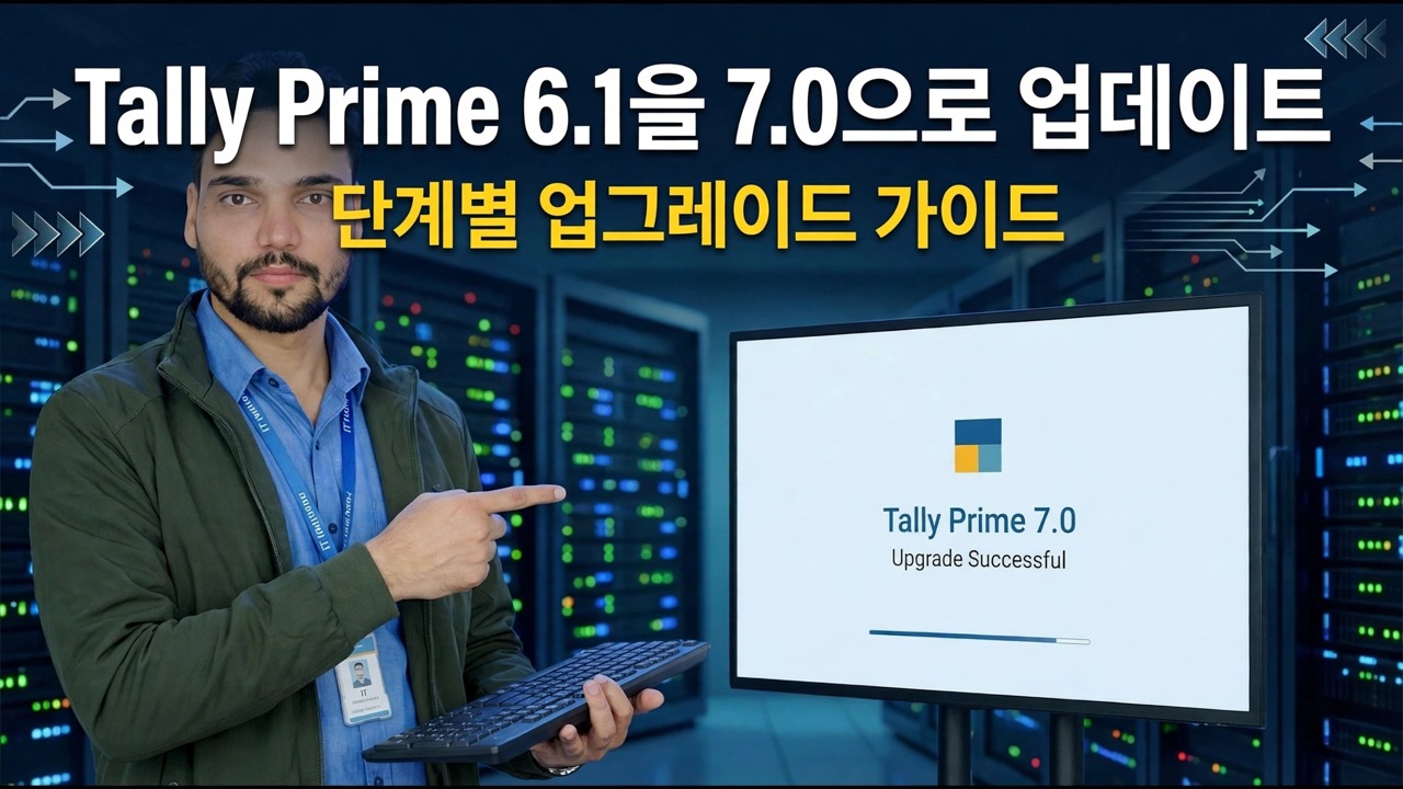 Tally Prime 6.1을 7.0으로 업데이트