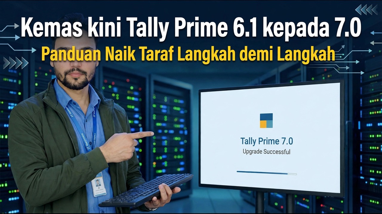 Kemas kini Tally Prime 6.1 kepada 7.0