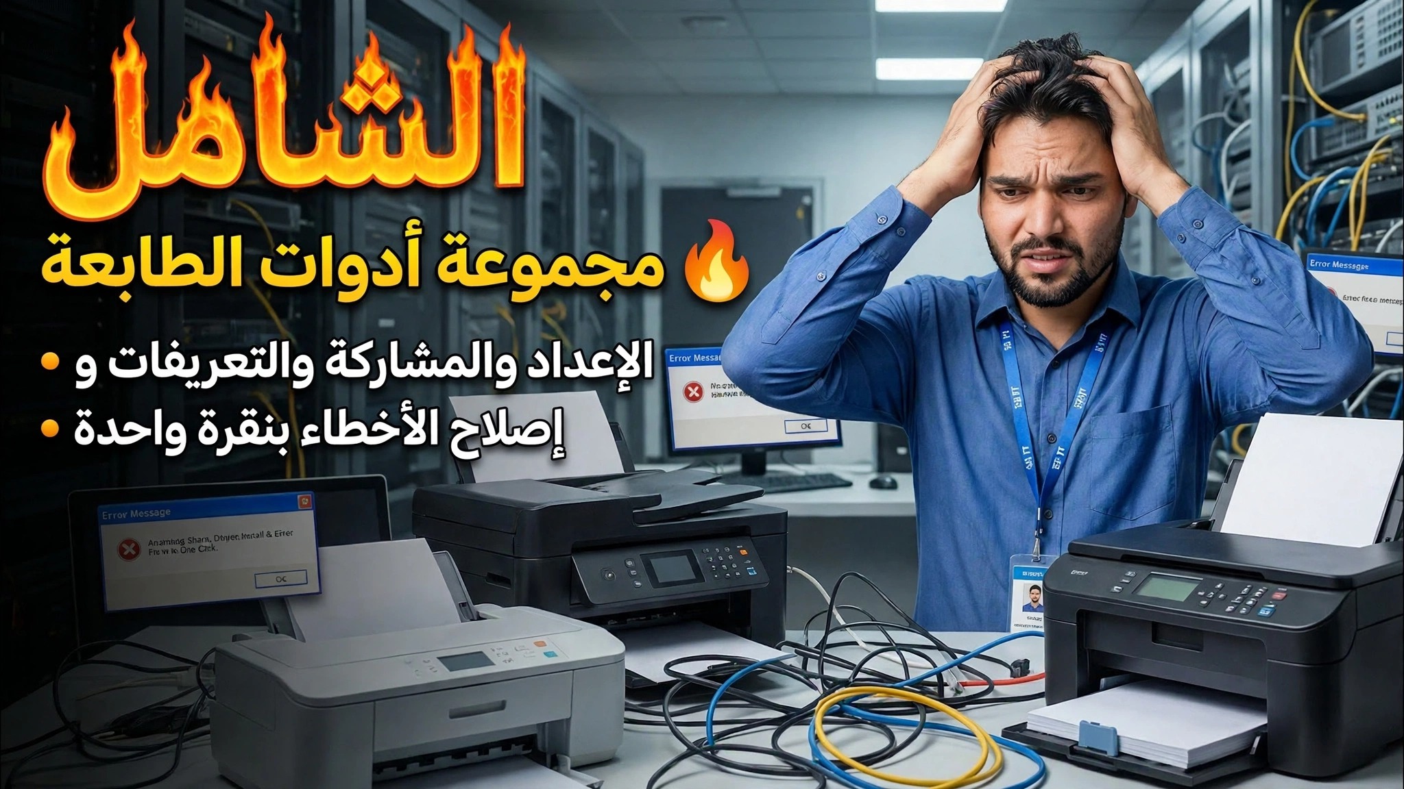 أصلح أي مشكلة في الطابعة مثل المهندس 🔥 تدريب كامل على الطابعة