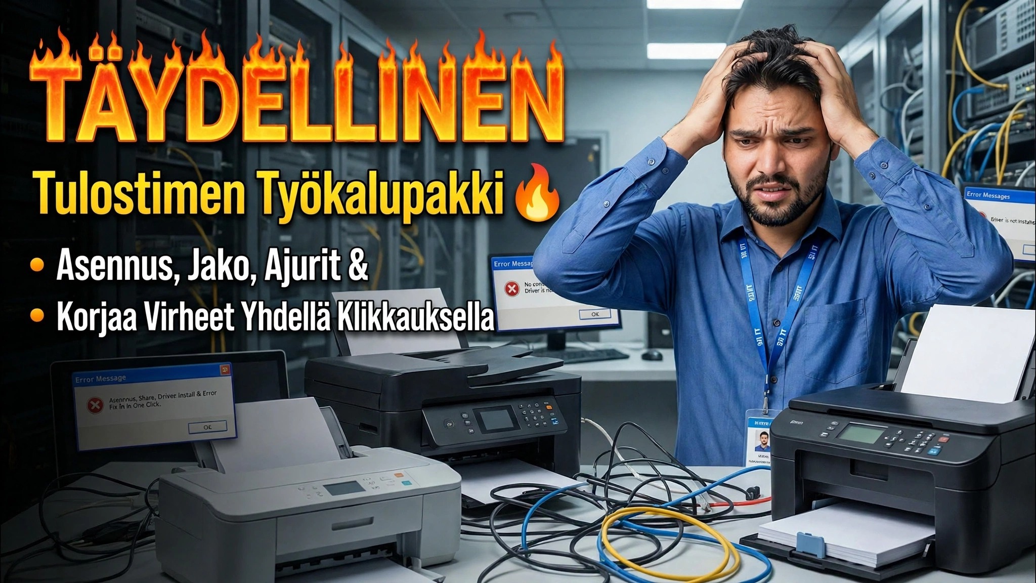 Korjaa kaikki tulostinongelmat kuin insinööri 🔥 Täydellinen tulostinkoulutus