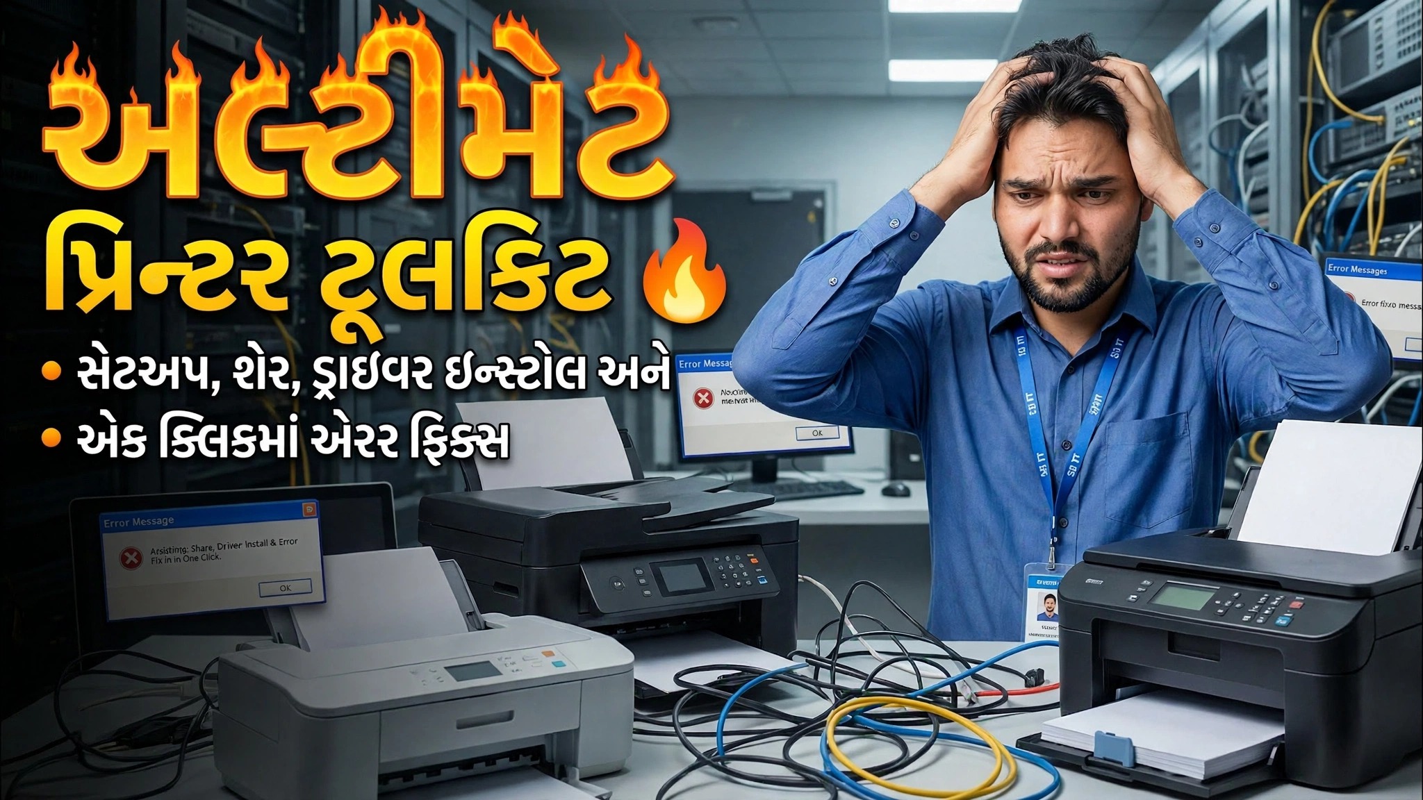 પ્રિન્ટરની કોઈપણ સમસ્યાને એન્જિનિયરની જેમ ઠીક કરો 🔥 સંપૂર્ણ પ્રિન્ટર તાલીમ