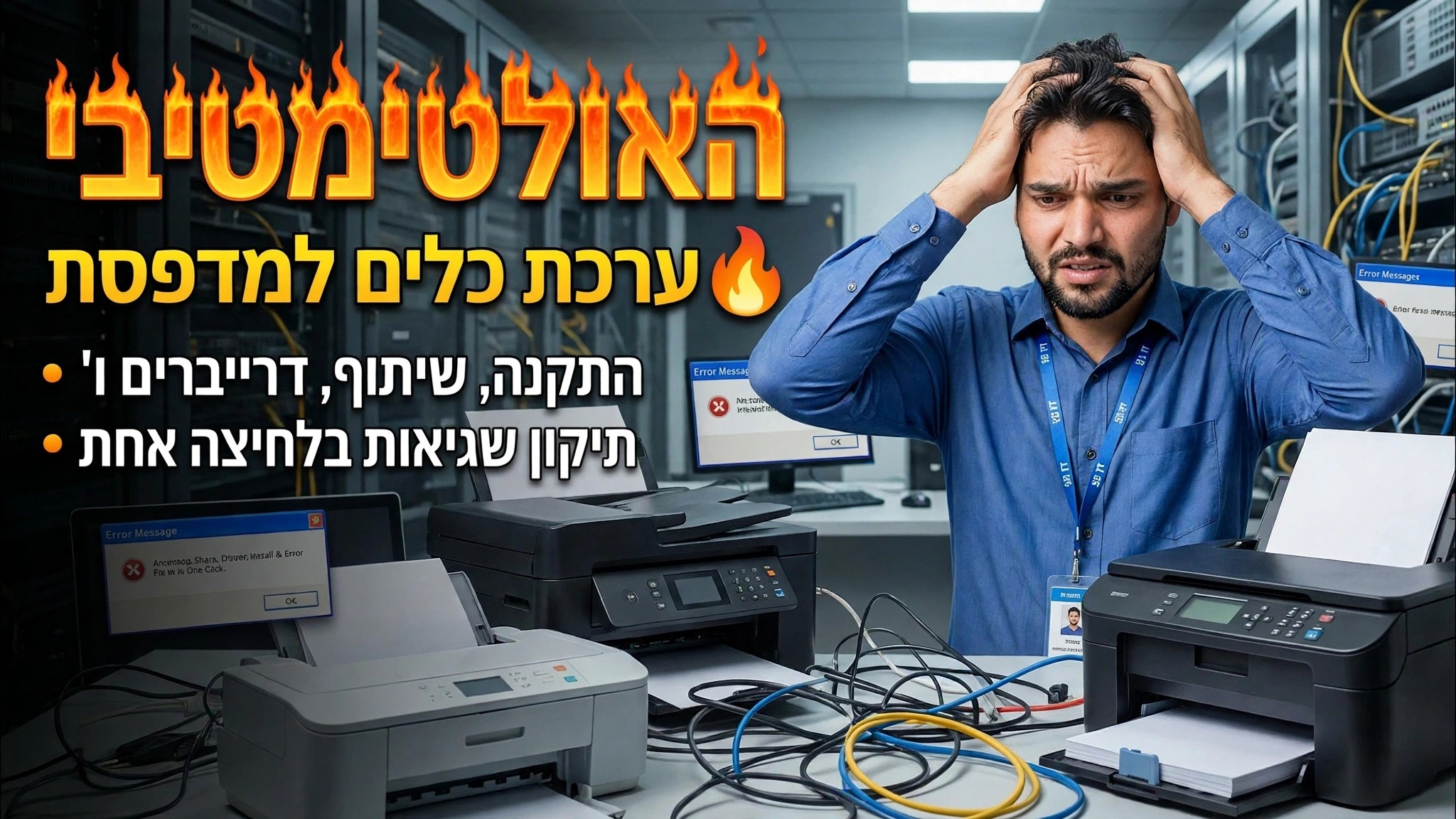 תקן כל בעיה במדפסת כמו מהנדס 🔥 הדרכה מלאה למדפסת