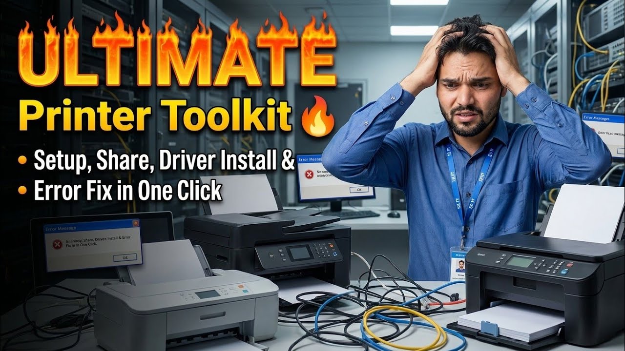 किसी भी प्रिंटर समस्या को एक इंजीनियर की तरह ठीक करें 🔥 पूर्ण प्रिंटर प्रशिक्षण
