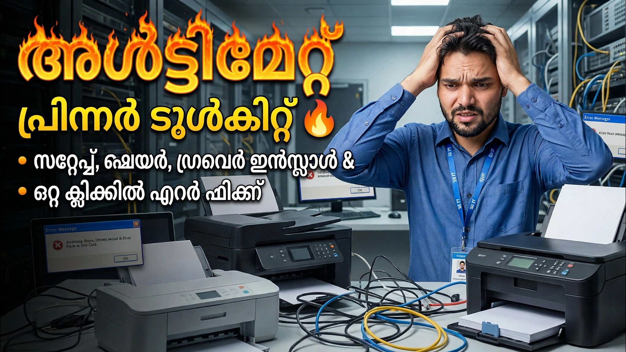 ഒരു എഞ്ചിനീയർ പോലെ ഏത് പ്രിൻ്റർ പ്രശ്‌നവും പരിഹരിക്കുക 🔥 പൂർണ്ണ പ്രിൻ്റർ പരിശീലനം