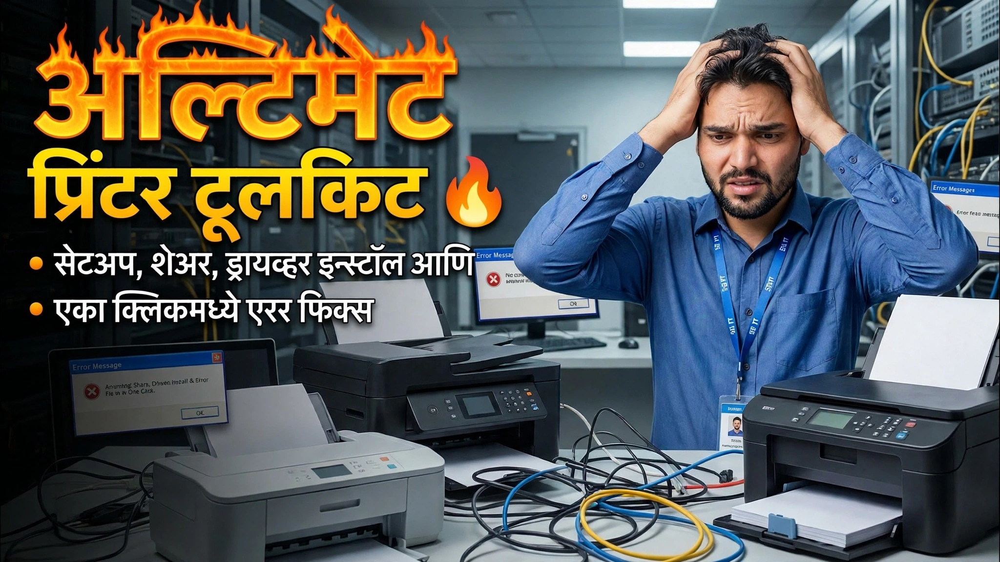 अभियंता प्रमाणे प्रिंटरच्या कोणत्याही समस्येचे निराकरण करा 🔥 पूर्ण प्रिंटर प्रशिक्षण