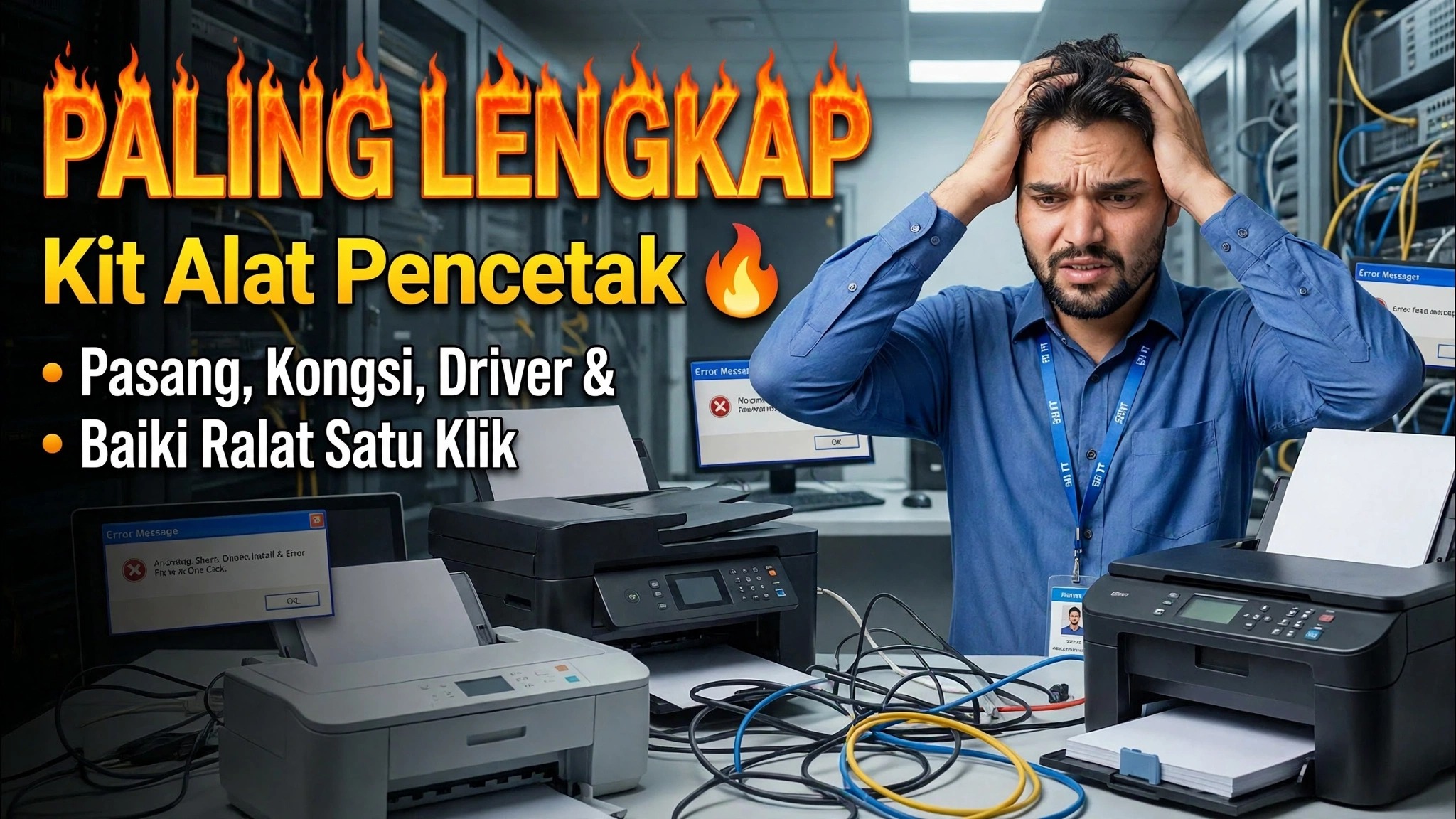 Selesaikan Sebarang Masalah Pencetak Seperti Jurutera 🔥 Latihan Pencetak Penuh