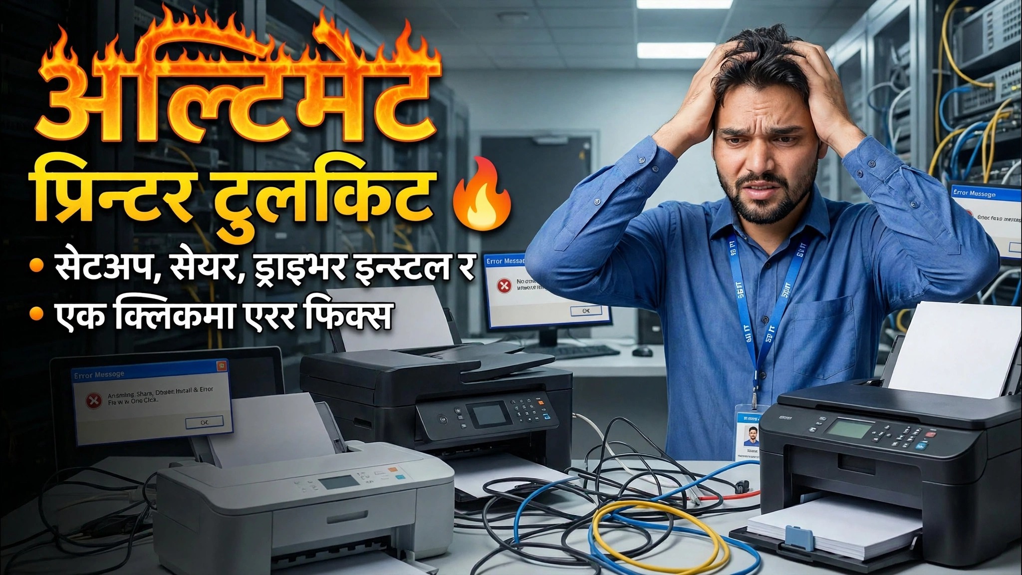 इन्जिनियर जस्तै कुनै पनि प्रिन्टर समस्या समाधान गर्नुहोस् 🔥 पूर्ण प्रिन्टर प्रशिक्षण