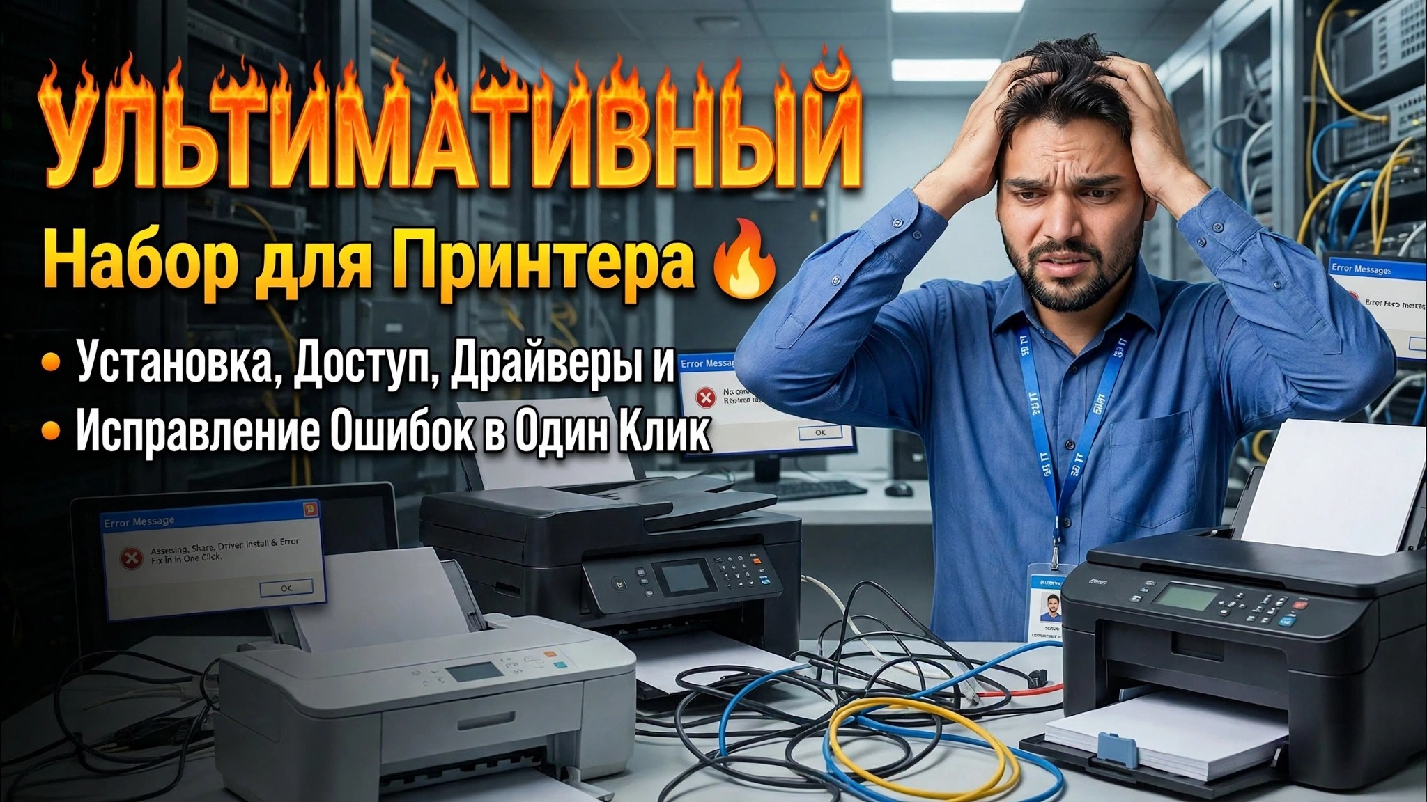 Устраните любую проблему с принтером как инженер 🔥 Полное обучение работе с принтером