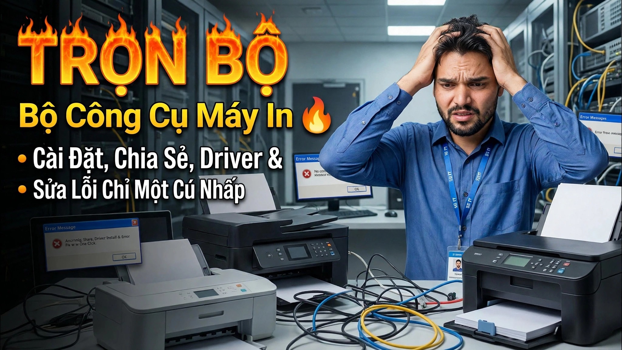 Khắc phục mọi sự cố máy in như một kỹ sư 🔥 Đào tạo toàn bộ về máy in