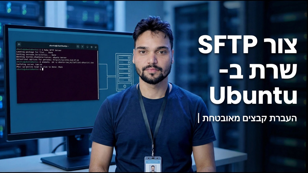 הגדרת שרת SFTP Ubuntu - העברת קבצים מאובטחת SSH