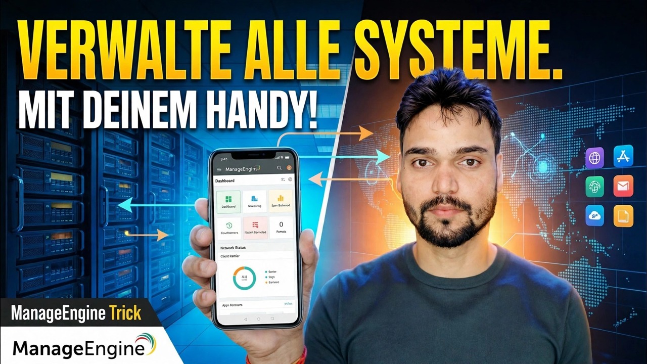 Steuern Sie über 500 PCs von Ihrem Telefon aus 😳 ManageEngine-Trick!