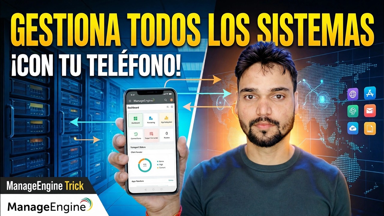 Controle más de 500 PC desde su teléfono 😳 ¡Truco ManageEngine!