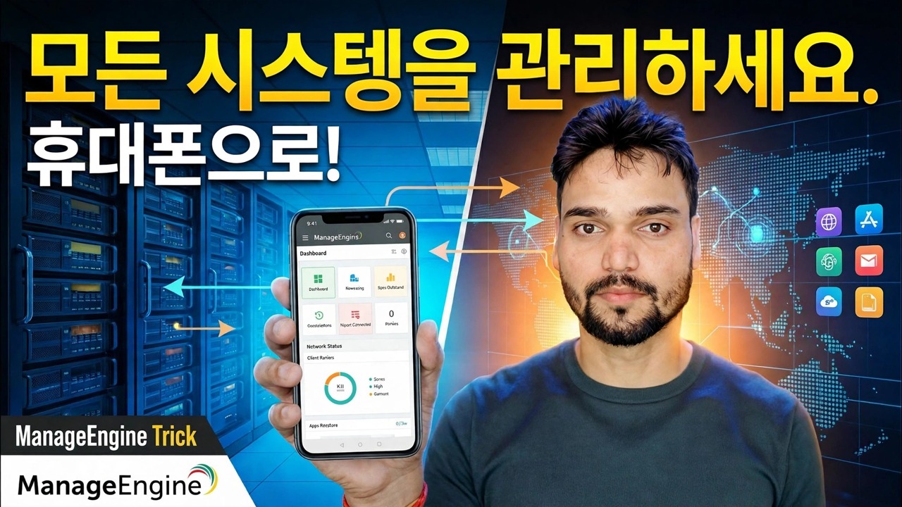 휴대폰으로 500대 이상의 PC 제어 😳 ManageEngine Trick!