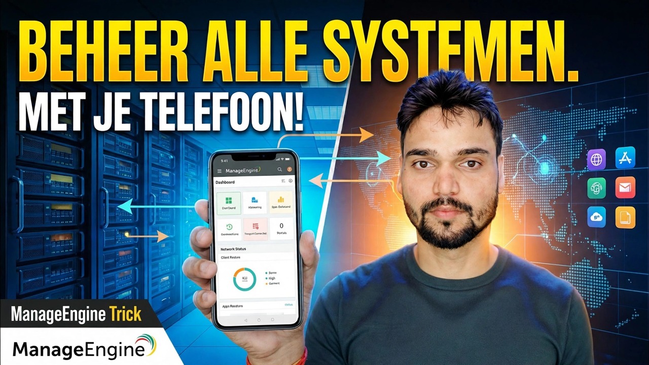 Bedien meer dan 500 pc's vanaf uw telefoon 😳 ManageEngine Trick!