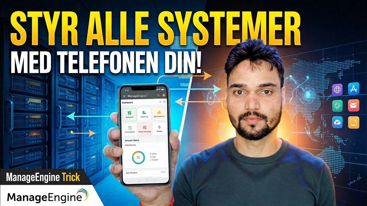 Kontroller 500+ PC-er fra telefonen din 😳 ManageEngine Trick!