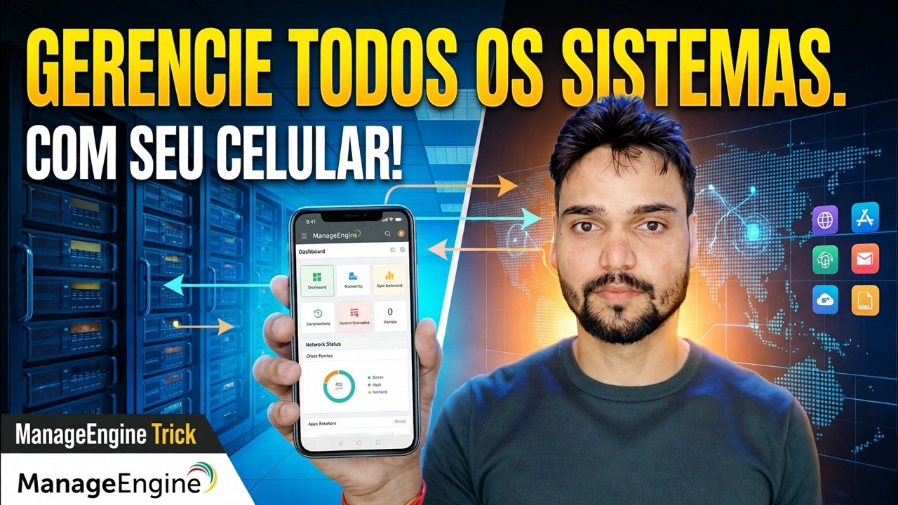Controle mais de 500 PCs do seu telefone 😳 Truque do ManageEngine!