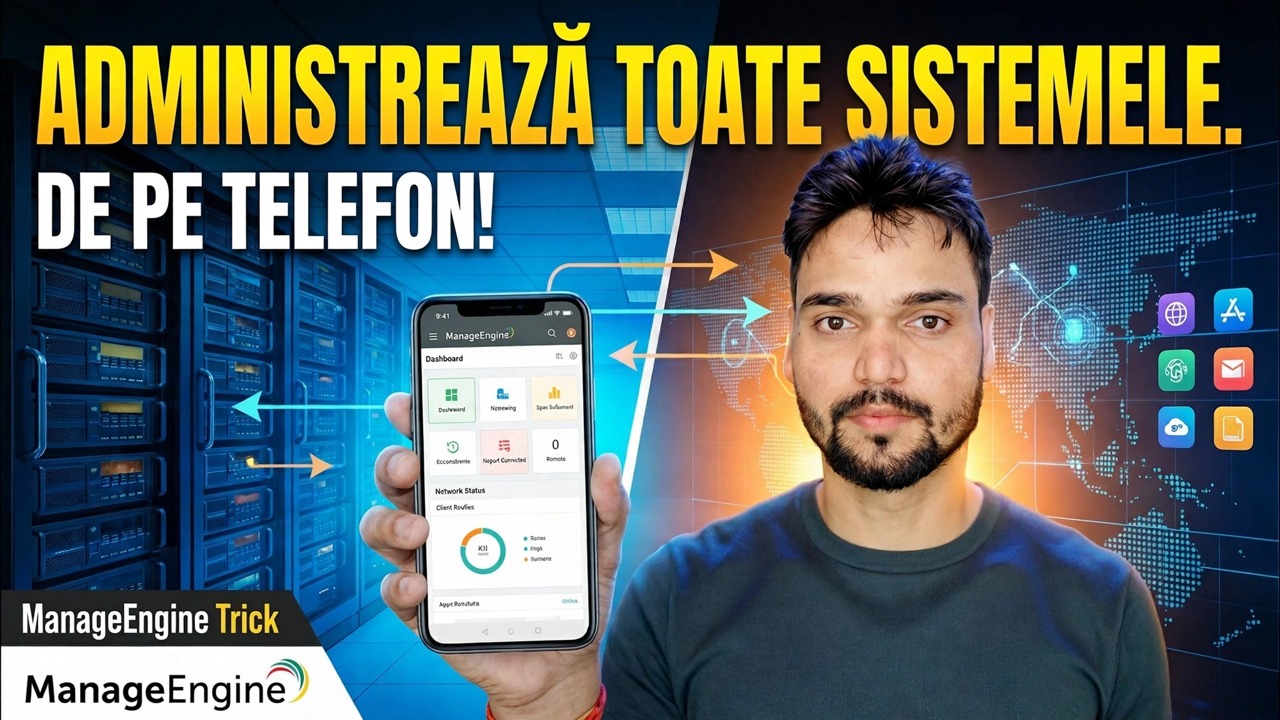 Controlează peste 500 de PC-uri de pe telefonul tău 😳 Truc ManageEngine!