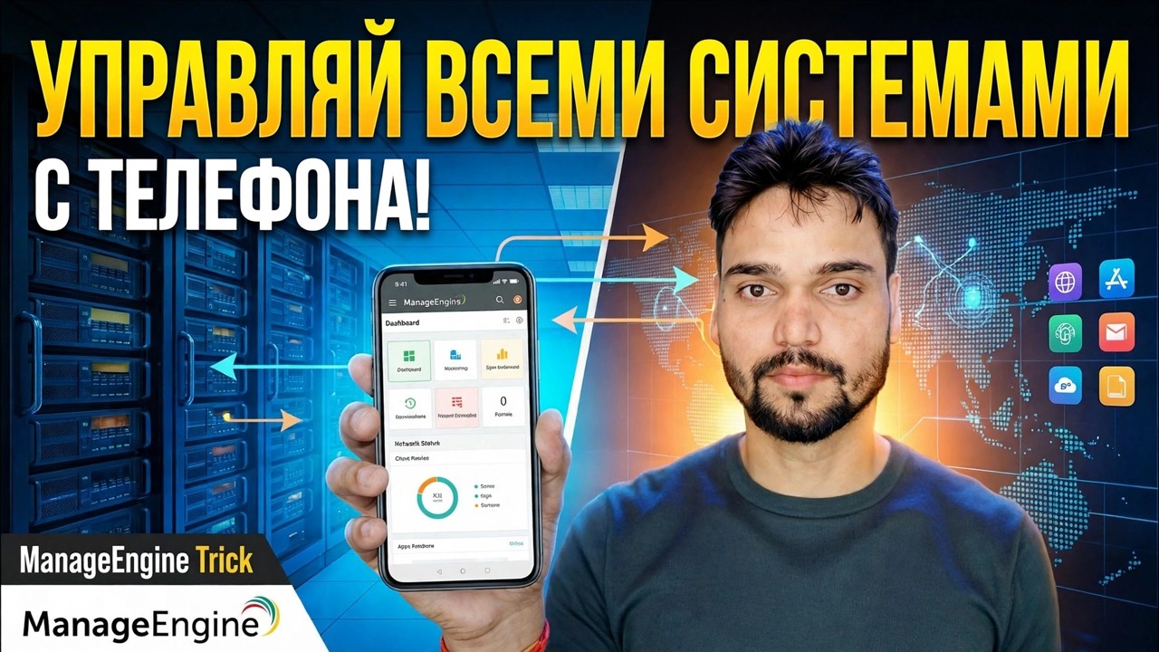 Управляйте более чем 500 компьютерами со своего телефона 😳 Хитрость ManageEngine!