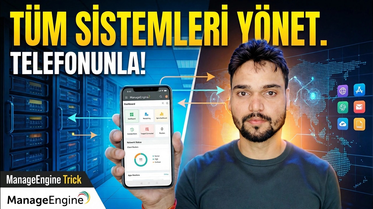 500'den fazla bilgisayarı Telefonunuzdan Kontrol Edin 😳 ManageEngine Hilesi!
