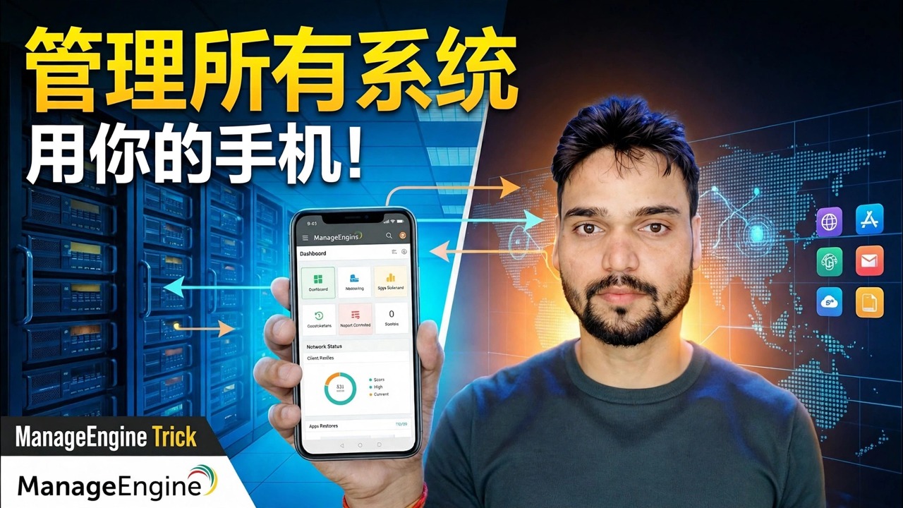 通过手机控制 500 多台电脑 😳 ManageEngine 技巧！