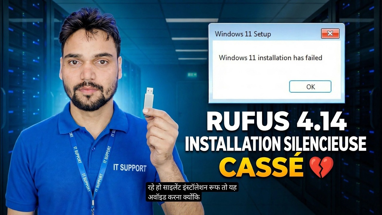Rufus 4.14 Beta Bug 😳 Fonctionnalité d'installation silencieuse cassée ?