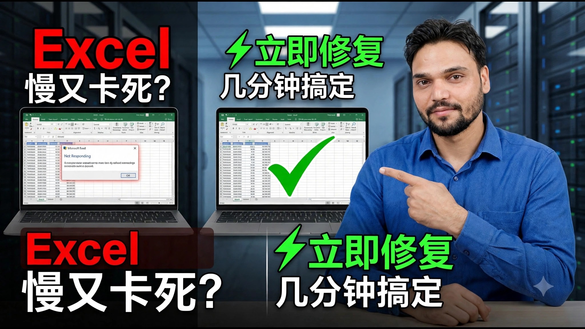 Excel Slow &amp; Hanging? ⚡ Fix It in Minutes