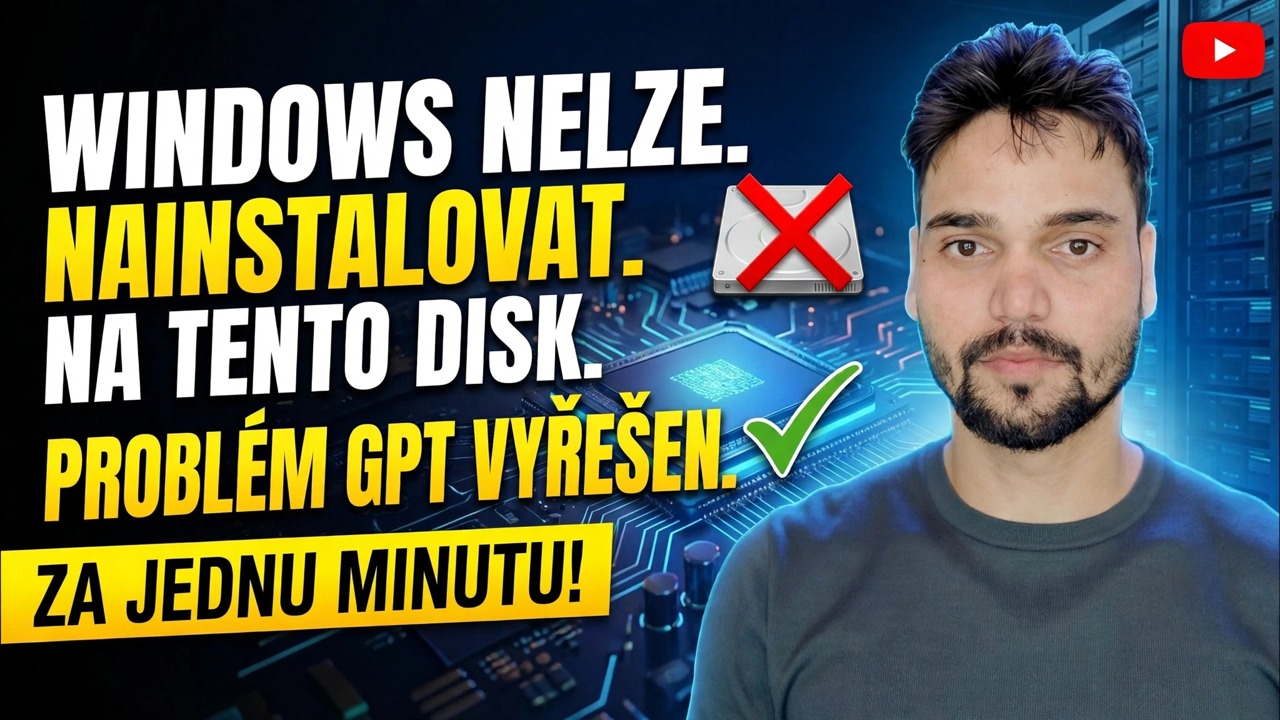 Windows nelze nainstalovat na tuto opravu disku 🔥 GPT na MBR za 1 minutu