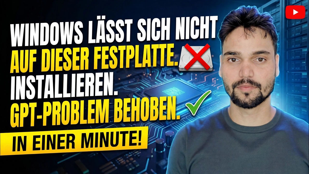 Windows kann auf dieser Festplatte nicht installiert werden. Fix 🔥 GPT zu MBR in 1 Minute