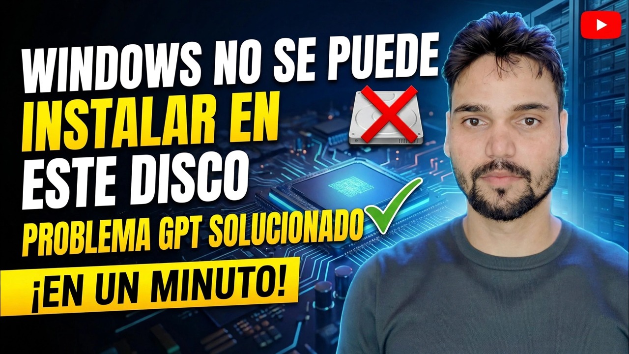 Windows no se puede instalar en este disco Solución 🔥 GPT a MBR en 1 minuto