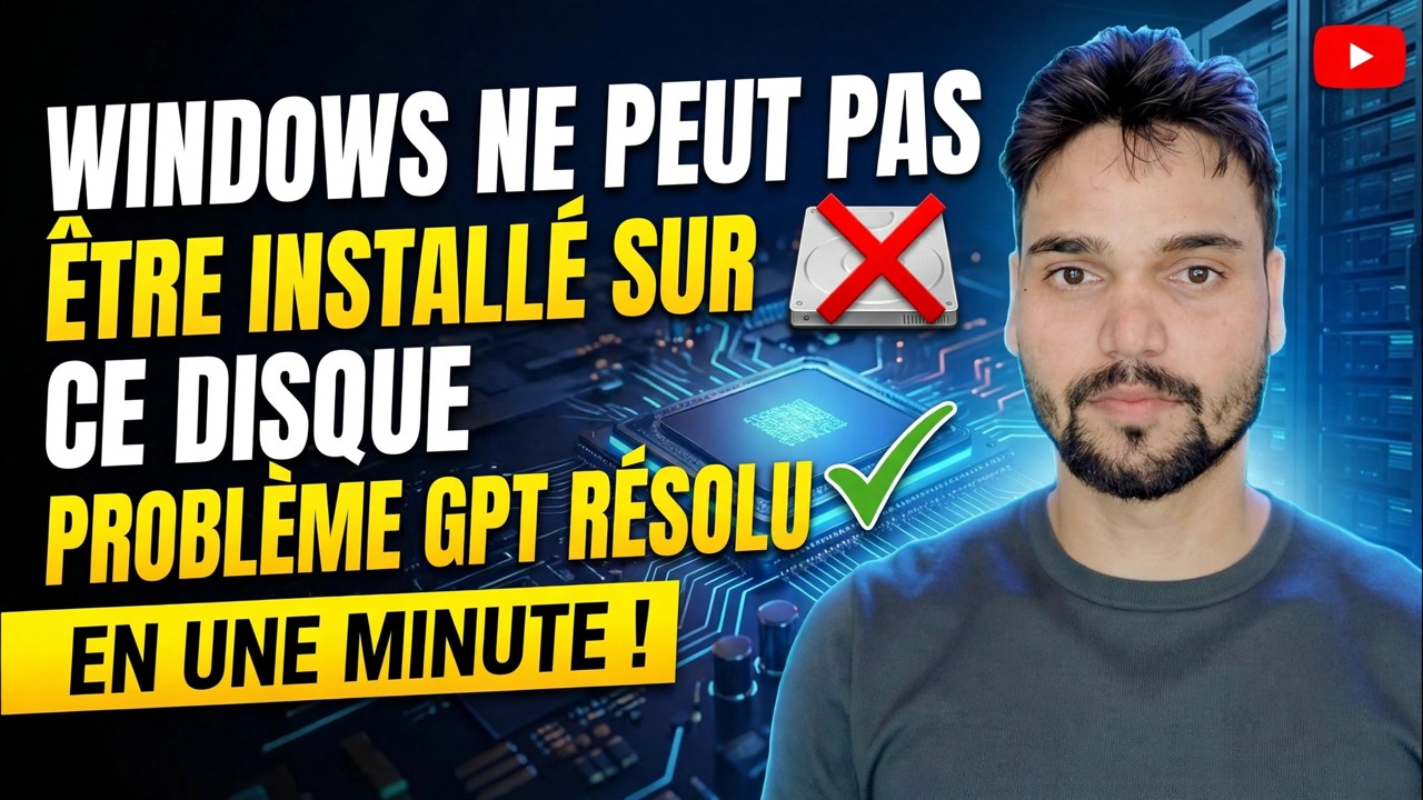 Windows ne peut pas être installé sur ce disque, correctif 🔥 GPT vers MBR en 1 minute