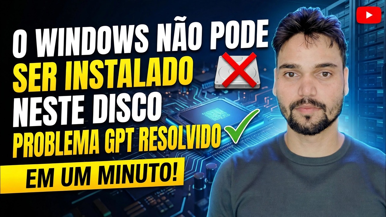 O Windows não pode ser instalado nesta correção de disco 🔥 GPT para MBR em 1 minuto