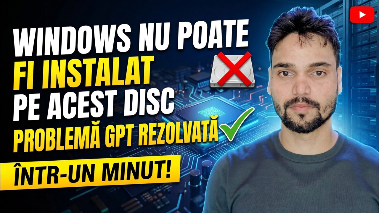 Windows nu poate fi instalat pe această remediere de disc 🔥 GPT în MBR într-un minut