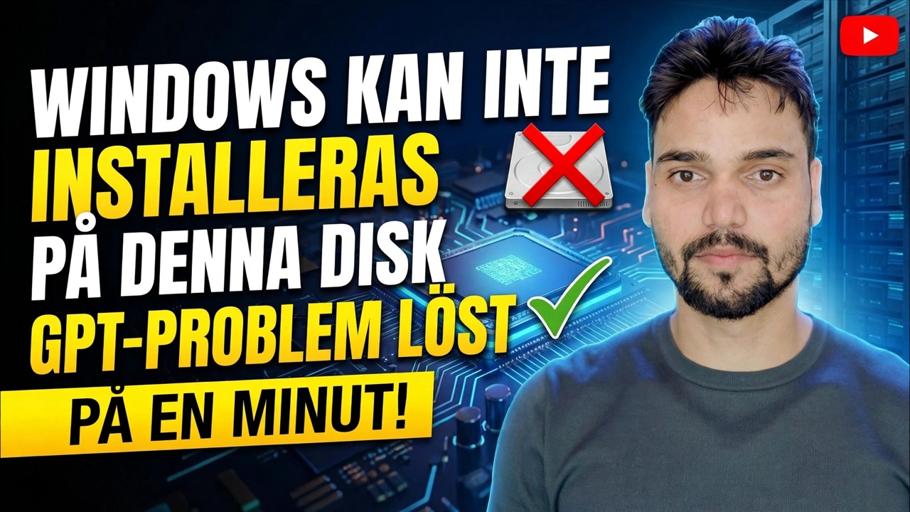 Windows kan inte installeras på den här disken Fix 🔥 GPT till MBR på 1 minut